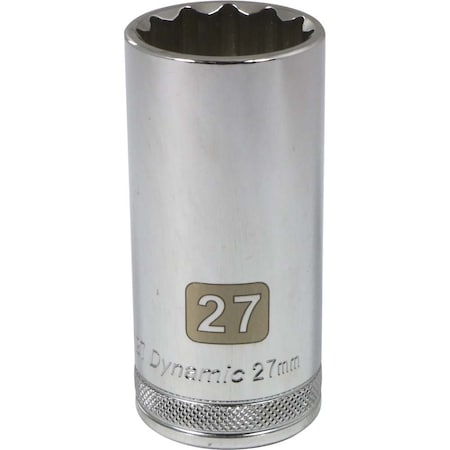 Dynamic 1/2" Drive, 27mm Metric Socket, 12 Points D015727
